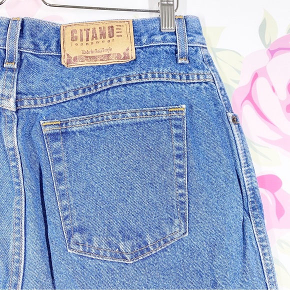 Vintage Gitano Medium Wash High Waist Mom Denim Jeans 16 - Picture 9 of 13
